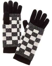 Hannah Rose - Racer Check 3-in-1 Cashmere-blend Tech Gloves - Lyst