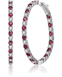 Rachel Glauber - Large Hoops - Lyst