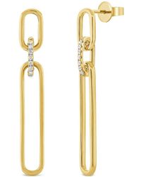 Sabrina Designs - 14k 0.08 Ct. Tw. Diamond Link Earrings - Lyst