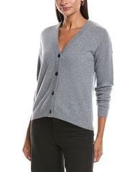 Minnie Rose - V-Neck Cashmere Cardigan - Lyst