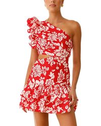 LEON GORI - Printed Mini Dress - Lyst