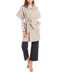 Max Mara Malta Silk-blend Overcoat - Brown
