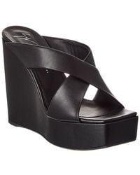 Giuseppe Zanotti - Zanilla 90 Leather Wedge Sandal - Lyst