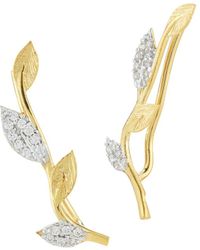 Reiss - 14k 0.20 Ct. Tw. Diamond Climber Drop Earrings - Lyst