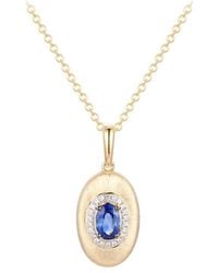 Gregg Ruth - 14K 0.49 Ct. Tw. Diamond & Sapphire Pendant - Lyst
