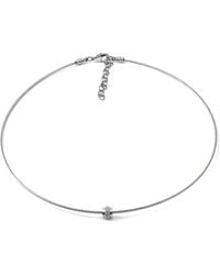 Diamond Select Cuts - Stainless Steel 0.04 Ct. Tw. Diamond Necklace - Lyst