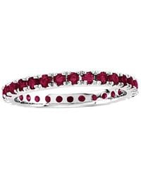 Suzy Levian - 14k 0.80 Ct. Tw. Gemstone Eternity Ring - Lyst