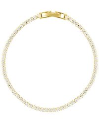 Adornia - 14K Plated 7" Micro Tennis Bracelet - Lyst
