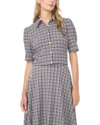 Vince Camuto - Puff Shoulder Button Down Shirt - Lyst