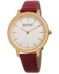 August Steiner - Leather Watch - Lyst