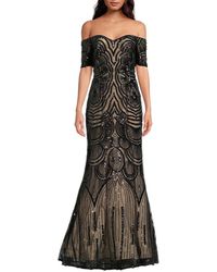 Shani - Sequin Short Sleeve Maxi Dress - Lyst