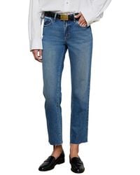 L'Agence - Milana Kemp Straight Leg Jean - Lyst