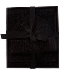Vince - 2Pc Shaker Stitch Wool & Cashmere-Blend Hat & Scarf Set - Lyst