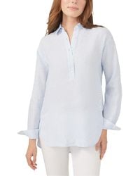 J.McLaughlin - Fallon Linen Blouse - Lyst