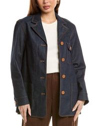 Lafayette 148 New York - Notched Collar Chore Jacket - Lyst
