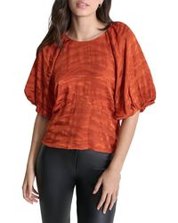 DKNY - Bubble Sleeve Top - Lyst