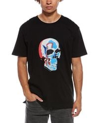 McQueen - Solarized Skull T-Shirt - Lyst