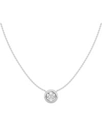 Lab Grown Diamonds - 14K 1.00 Ct. Tw. Lab-Grown Diamond Solitaire Pendant Necklace - Lyst