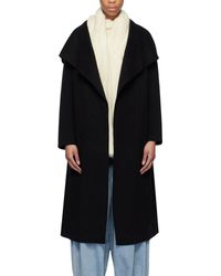 Mackage - Wool & Leather Wrap Coat - Lyst