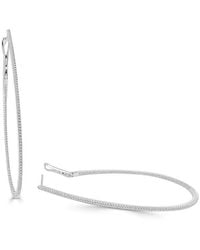 Sabrina Designs - 14k 0.80 Ct. Tw. Diamond Inside Out Hoops - Lyst