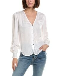 Bella Dahl - Smocked Cuff Button Down Shirt - Lyst