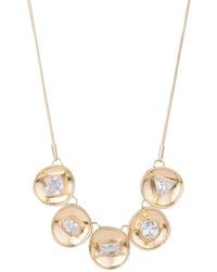 Saachi - Cz Studded Statement Necklace - Lyst