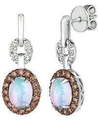 Le Vian - ® 14k 2.03 Ct. Tw. Diamond & Opal Earrings - Lyst