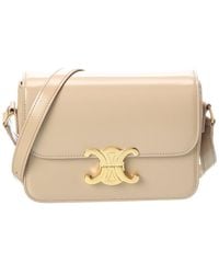 Celine - Teen Triomphe Leather Shoulder Bag - Lyst