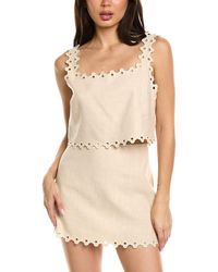 LUXE ALWAYS - Linen-Blend Top - Lyst