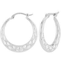 Jane Basch - Silver Hoops - Lyst