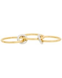 Sterling Forever - Cz Jasmin Link Stacking Ring - Lyst