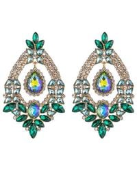 Eye Candy LA - Glass Crystal Royal Drop Earrings - Lyst