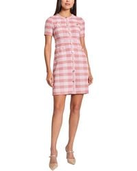 Misook - Bold Plaid Tweed Knit Sheath Dress - Lyst