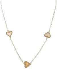 Juvell - Plated Lab-Grown Mother Of Pearl Cz Heart Necklace - Lyst