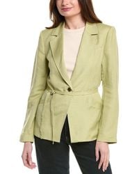 PAIGE - Genova Linen-Blend Blazer - Lyst