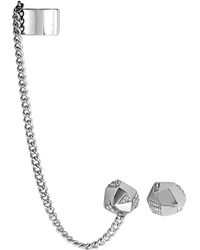Swarovski Crystal Plated Earrings - Metallic
