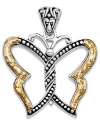 Samuel B. - 18K & Butterfly Hammered Pendant - Lyst
