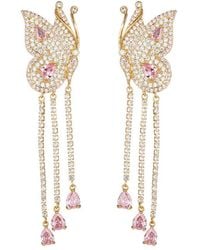 Eye Candy LA - Cz Butterfly Dangle Earrings - Lyst