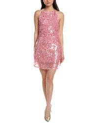 Moonsea - Sequin Mesh Mini Dress - Lyst