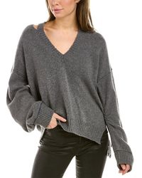 Zadig & Voltaire Stoned Cashmere & Wool-blend Pullover - Gray