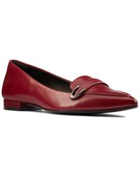 Clarks Laina15 Buckle Leather Shoe - Red
