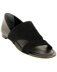 Tod's - Suede & Leather Sandal - Lyst
