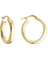 Italian Silver - Rose Over Earrings - Lyst