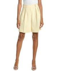 Kenneth Cole - High- Rise Pleated Bermuda Short - Lyst
