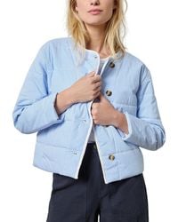 Lilla P - Striped Collarless Jacket - Lyst