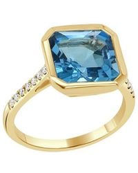 Sabrina Designs - 14K 5.87 Ct. Tw. Diamond & Topaz Cocktail Ring - Lyst