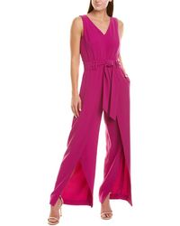tahari pink jumpsuit
