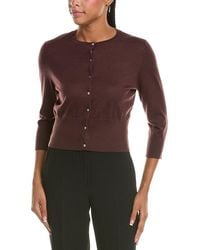 N.Peal Cashmere - Darcie 100% Cashmere Cropped Cardigan - Lyst