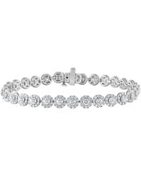 Lab Grown Diamonds - 14K 5.00 Ct. Tw. Lab-Grown Diamond Fashion Bracelet - Lyst