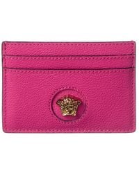 Versace - Medusa Leather Card Holder - Lyst